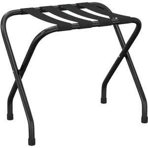 vidaXL Bagagerek - 56x40x49 cm - Zwart - Opvouwbaar Bagagerek - Hotel Bagagerek - Herberg Bagagerek - Bagagerak - Kofferstandaard