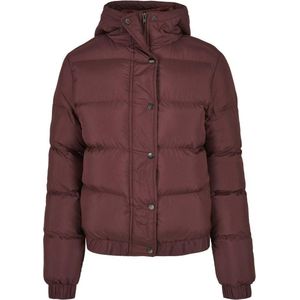 Urban Classics Kinder Jacket -Kids 158- Hooded Puffer Bordeaux rood