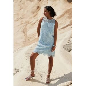 ATMOS kanten blauwe jurk maat 44