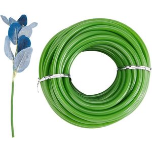 10 m Groene Tubing Roll Bloem Buizen - Kunstmatige Accessoires Afloral - Stengels voor Bundelen - Binnendiameter 6.6mm .