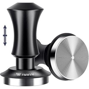 Coffee Tamper 58 mm, Stainless Steel Espresso Tamper with 30 lbs Contact Pressure, 304 Stainless Steel Base Coffee Press for 58 mm Bottomless Portafilter