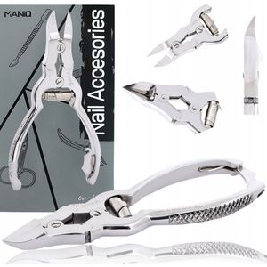 Professionele Nagelriemtang voor Dikke, Ingegroeide Nagels - Roestvrij Staal