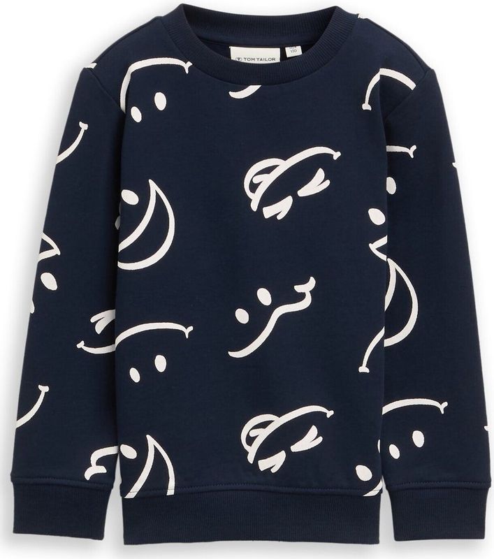 TOM TAILOR Sweatshirt voor jongens, 39086 - Happy Glow in The Dark Design, 92