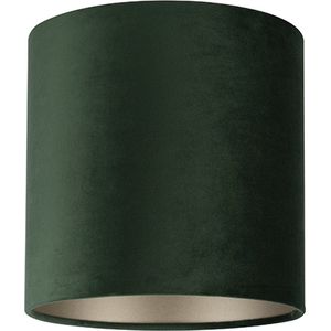 Uniqq Lampenkap velours donker groen Ø 25 cm – 25 cm hoog