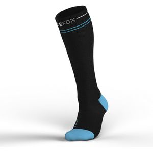 Bracefox® Steunkousen 'VituSox' | Compressiekousen | 15-20 mmHg | Lange Compressie Sokken | Vliegtuig | Heren & Dames | maat S (36-38)