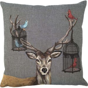 Mars & More - Gobelin Kussen - Funky Deer - 45x45cm