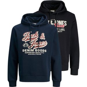Jack & Jones Heren hoddie 2 pack Logo