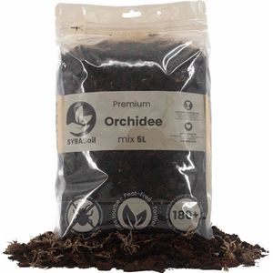 SYBASoil Orchidee mix 5L - Turfvrije Potgrond Mix - 6 Maanden Voeding