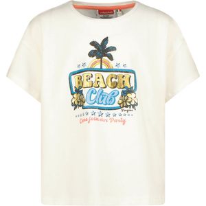 Vingino T-shirt Hilya Meisjes T-shirt - Real White - Maat 116