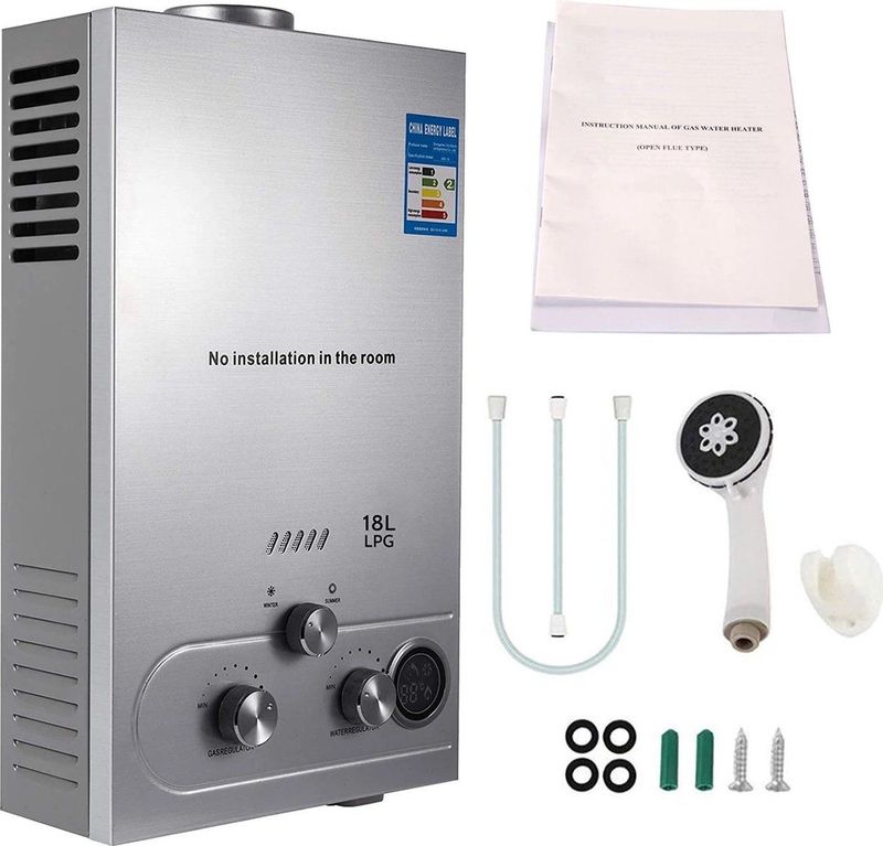 Propaan Geiser 10 Liter - Boiler - Geiser Voor Caravan - Boot - Douche - Camping - Snel Heet Water