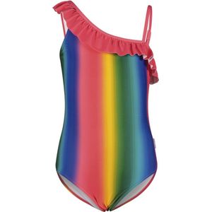 B. Nosy Y402-5025 Meisjes Badpak - Blurry multi stripe - Maat 146-152