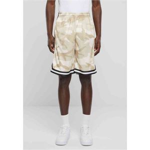 Urban Classics - Mesh All Over Print Korte broek - L - Beige