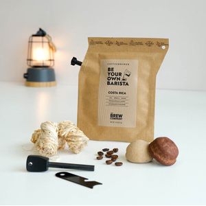 Brievenbus Cadeau Man - Brievenbus Cadeau Verjaardag - Cadeau voor Mannen - Vaderdag Cadeau - Magnesium Vuurstarter Brievenbuspakket - Relatiegeschenken Bedankt - Koffie Cadeau Coffee Brewer - Mannen Cadeautjes Geschenkset - Afscheid Collega - Kado