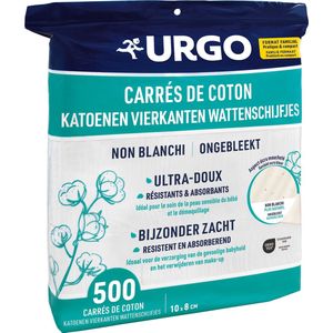 Urgo - Katoenen Vierkantjes - Ecru - 100% Katoen - 180 Stuks
