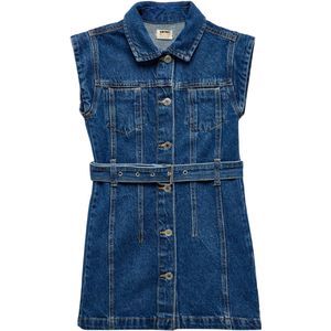 Denim Boven knielengte Jeanskleid