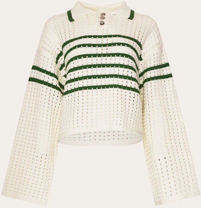 Noella Leen - Trui - Gestreept - Wit - XS/S