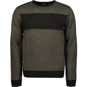 Blue Seven - Trui 376508 zwart streep ronde hals - maat M