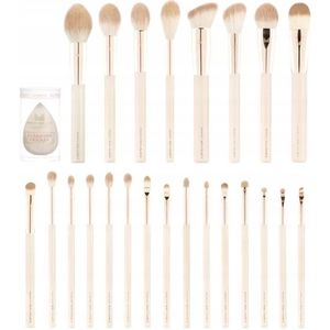 Many Beauty Vanille Penselenset 23 Stuks + Spons