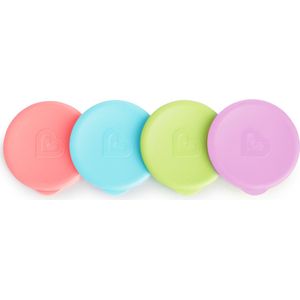 Munchkin Lids Deksels voor alle Miracle 360° Cups - Antilek Drinkbeker Deksels - Roze/Blauw/Groen/Paars- Per 4 Stuks