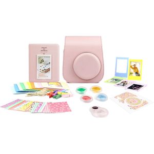 Complete Accessoires Set Geschikt voor Fujifilm Instax Mini 11 - Camera Tas met Filters, Fotoalbum en Meer - Roze