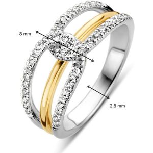 Ring bicolor briljant 0.37 crt.