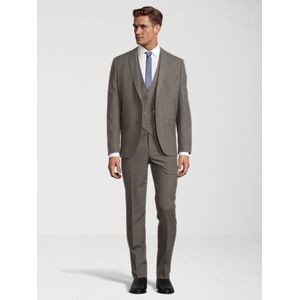 Steffen Klein - Driedelig Pak - Marineblauw - Slim Fit - Met Vest