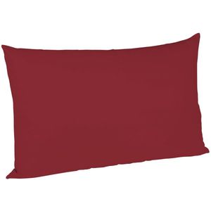 Sleepling 40 x 60 cm satijnen kussensloop | kussenhoes van 100% zijdezachte katoen | voor hoofdkussens, sierkussens, decoratiekussens | Made in EU | wasbaar op 60 graden | bordeaux
