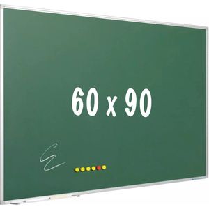 Krijtbord PRO Enrique - Magnetisch - Schoolbord - Eenvoudige montage - Emaille staal - Groen - 90x60cm