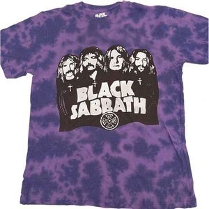 Black Sabbath - Band & Logo Heren T-shirt - M - Paars