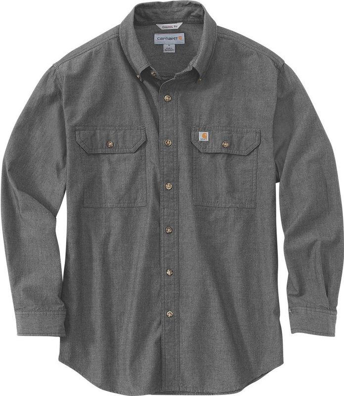 Carhartt - Chambray - Overhemd - Losse Pasvorm - Lange Mouwen