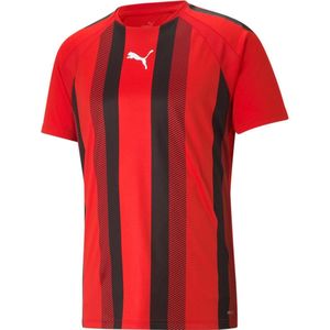 Puma Teamliga Shirt Korte Mouw Kinderen - Rood / Zwart | Maat: 164