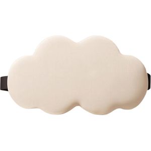 Ultrazacht slaapmasker - ademend en comfortabel - 1 stuk - wolk kleur - pluche enzijde