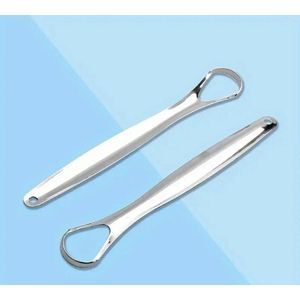 Roestvrijstalen - set van 2 - tongschraper - herbruikbaar