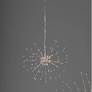 Star Trading ""Firework"" hangende kerstster - zilver - D 26 cm - netstroom