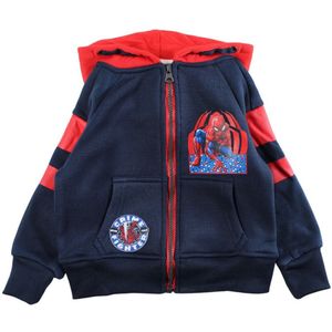 Spiderman - Marvel - hoodie met rits - donkerblauw. Maat 98 cm / 3 jaar.
