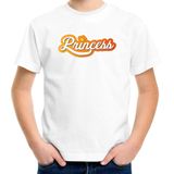 Princess Koningsdag t-shirt - wit - kinderen -  Koningsdag shirt / kleding / outfit 122/128