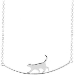 Ketting - dames - katten ketting - plated 925 zilver - cadeau voor vrouw - Liefs Jade