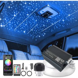 Glasvezel Sterrenhemel Auto Lichtset met Bluetooth en Afstandsbediening 16W RGB
