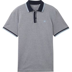 TOM TAILOR polo with detailed collar Heren Poloshirt - Maat M