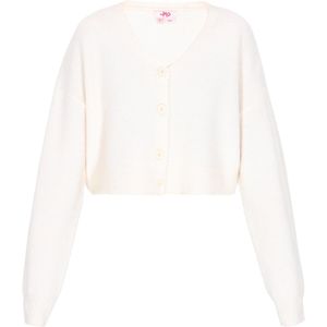 MYMO - Young Fashion - Gebreid Vest - Offwhite - V-hals
