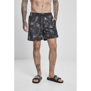 Urban Classics - Pattern Scratch Zwemshorts - L - Zwart