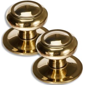 Ronde Deurknop - Traditioneel - 2 Stuks - Goudkleurig