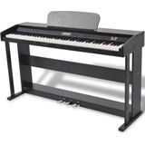 vidaXL - Digitale - piano - met - pedalen - 88 - toetsen - zwart