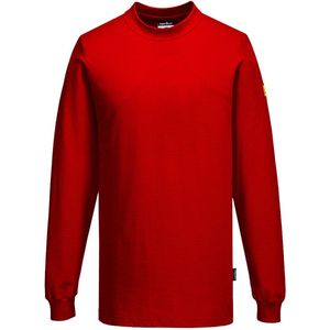 Portwest Anti-statisch ESD T-Shirt Lange Mouw AS22 - Diep Rood - L