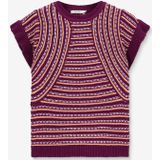 Sissy-Boy - Gebreide Trui - Paars - Met Streepjespatroon