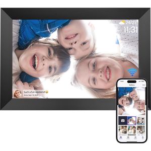 Digitale Fotolijst 10,1 Inch met WiFi en 32 GB Opslag - Touchscreen en Automatisch Draaien