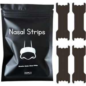 Creadoma Neus Strips - Neuspleisters - Beter Ademen - Neus Spreider - 60 Stuks - Zwart