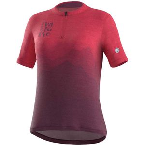 Bicycle Line Dolomiti Korte Mouw Wielertrui Rood,Roze S Vrouw