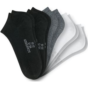 Schiesser Dames sneakers 5 stuks Blijf Fris meerkleurig - Bluebird Dames Sokken - zwart, grijs, wit