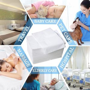 wegwerp bedlaken - niet-geweven laken, waterdichte en oliebestendige bedhoes 60 stuks